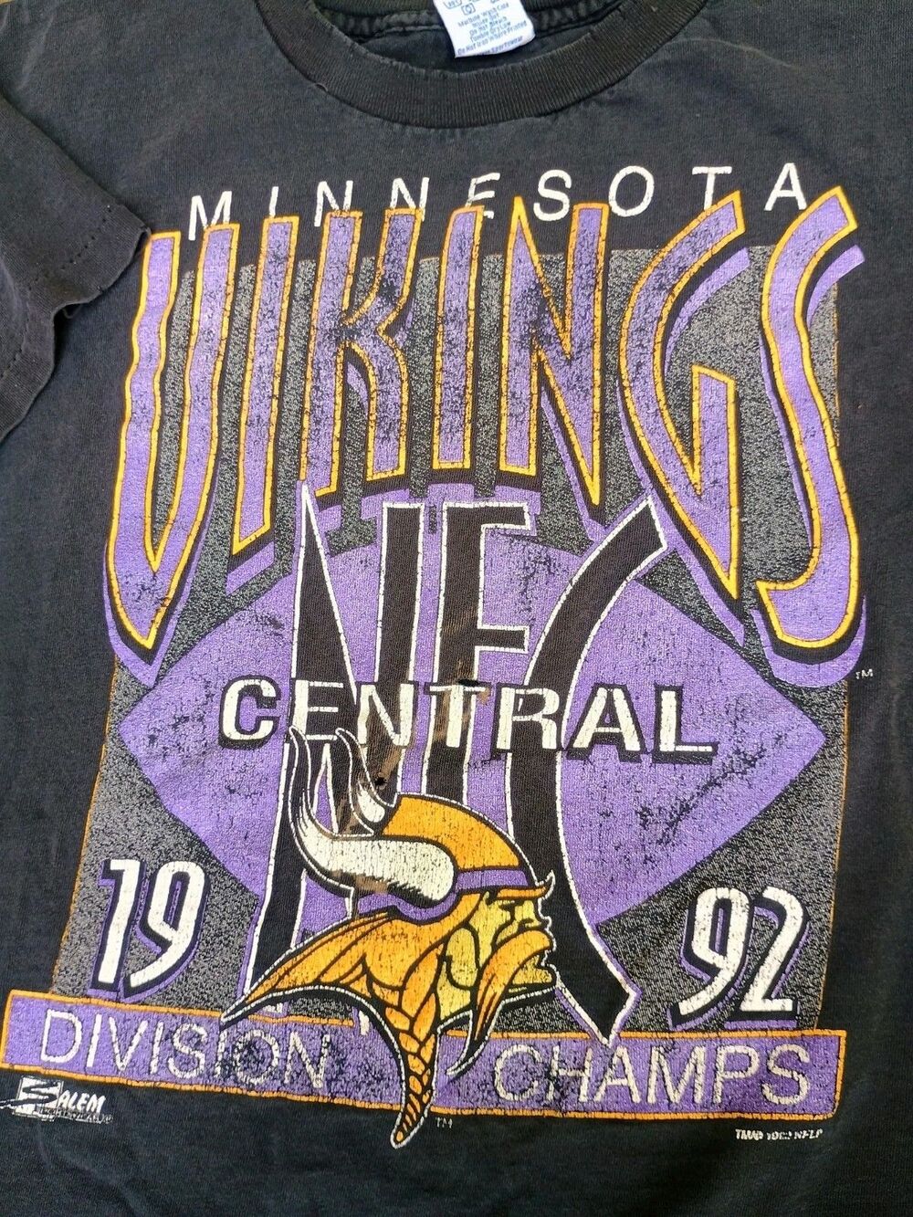 Vintage Salem Sportswear Minnesota NFL Vikings Single Stitch XL T Shirt